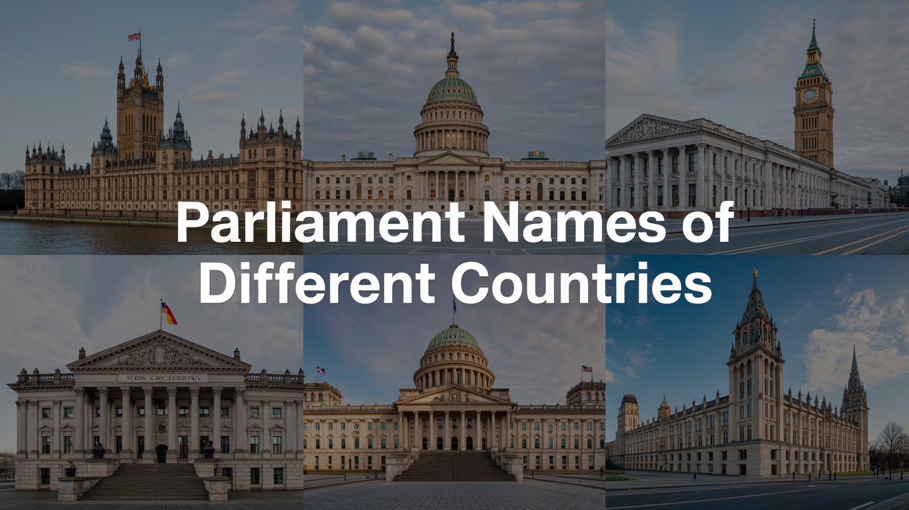 Parliament names of different countries